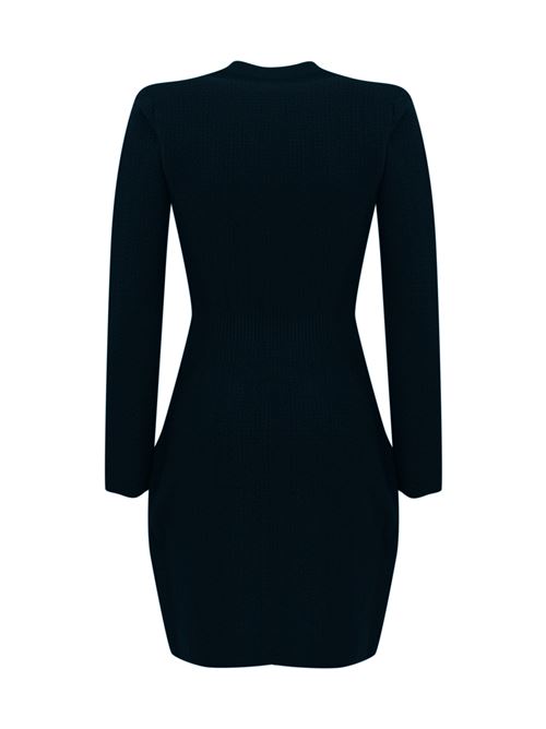 Abito robe manteau in lana boucle' navy Elisabetta Franchi | AM27S47E2B75